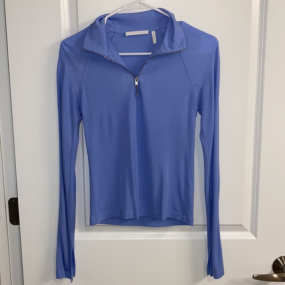 Helmut Lang Baby Blue Long Sleeve Top